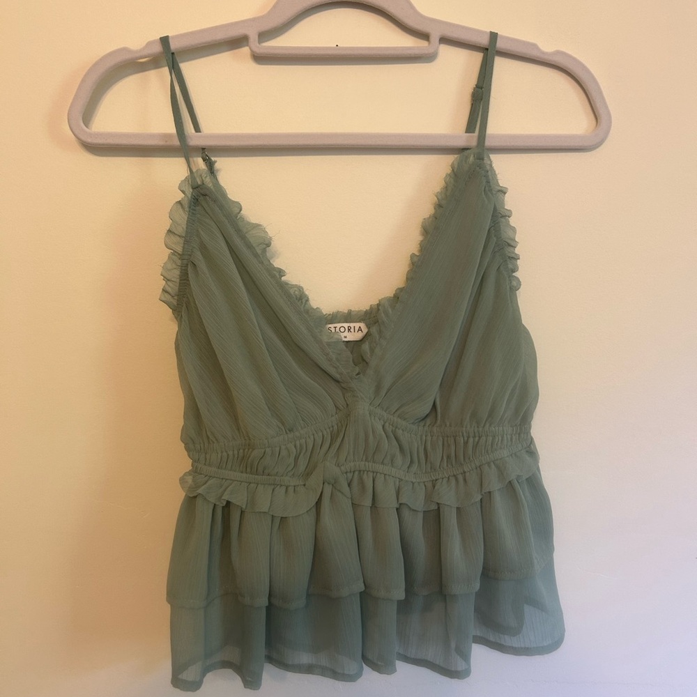 Storia Sage Ruffle Camisole